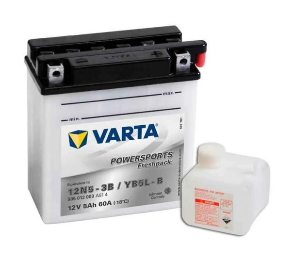 Varta Powersports Freshpack YB5L-B