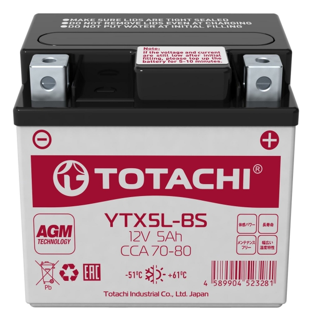 Totachi AGM YTX5L-BS